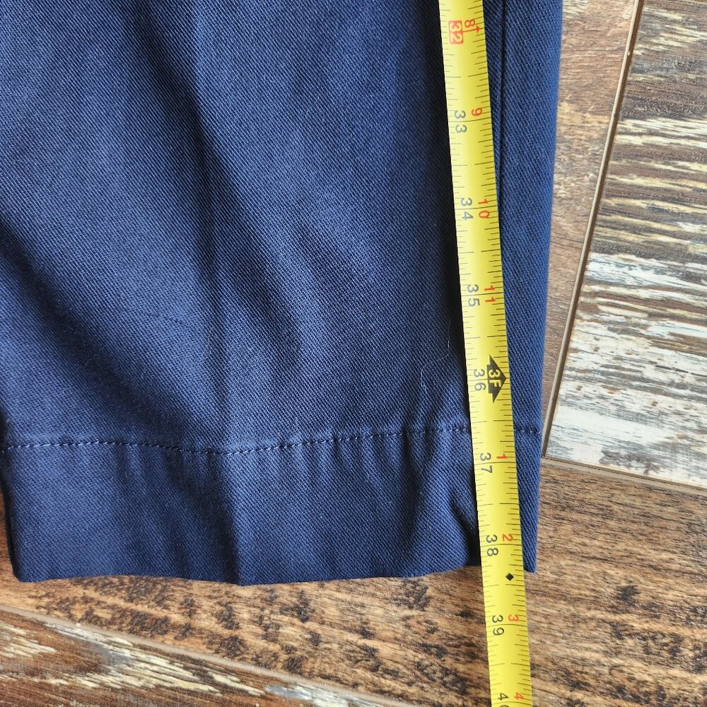 NWT SPANX Supersmooth Stretch Twill Straight Pant Zip-Pocket Timeless Navy - Picture 13 of 15